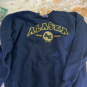 navy blue crewneck